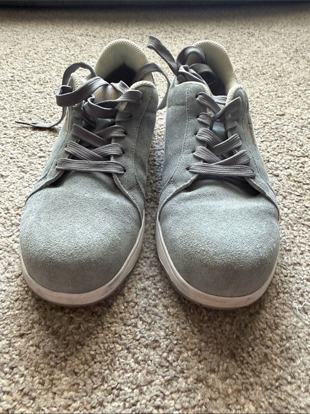 PUMA Light Gray Athletic Slip-Resistant Work Shoe